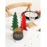 Set of 6 felt Christmas trees
