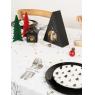 Set of 6 felt Christmas trees