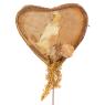 Heart floral pick