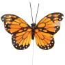 6 butterfly decorative floral picks 