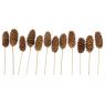 Lot de 12 piques forme pomme de pin