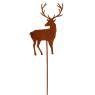Set of 12 metal deer-shaped picks