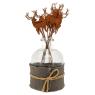 Set of 12 metal deer-shaped picks