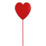 Set of 18 metal heart-shaped picks