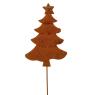 Set of 12 metal tree-shaped picks 