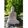 Bouddha assis en fibre de ciment