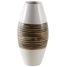 White lacquered bamboo vase