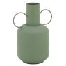 Armygreen metal vase