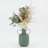 Armygreen metal vase
