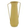 Vase amphore en métal teinté jaune