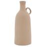 Ceramic jar vase terracotta color