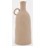 Ceramic jar vase terracotta color
