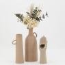 Ceramic jar vase terracotta color