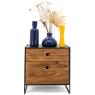 Decorative vase in paulownia
