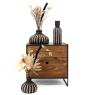 Decorative ball vase in paulownia