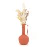 Vase in stained metal