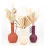 Stained metal vase