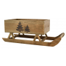 Stained wood sledge Christmas tree