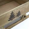 Stained wood sledge Christmas tree