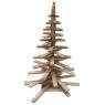 Natural wood christmas tree