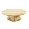 Rounded pine wood tray