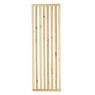 Natural pine wood screen wall