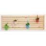 Natural pine wood screen wall