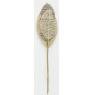 Set of 3 leaves in bamboo, seagrass and rattan