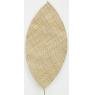 Set of 3 leaves in bamboo, seagrass and rattan