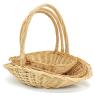 White willow baskets with handle