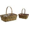 Bamboo baskets with handle
