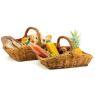 Pulut rattan fruit baskets with handle