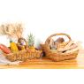 Pulut rattan fruit baskets with handle