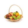 Polyrattan fruit basket with handle