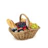 Buff willow fruit basket with handle