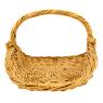 Fruit basket in natural rattan