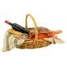 Fruit basket in natural rattan