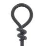 Wrought iron fireplace brush