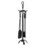 Wrought iron fireplace tool