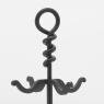 Wrought iron fireplace tool