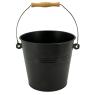Ash bucket with shovel and broom