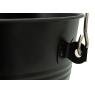 Ash bucket with shovel and broom