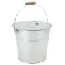 Galvanized metal bucket