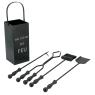 Serviteur de cheminée 4 accessoires.