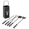 Serviteur de cheminée 4 accessoires.