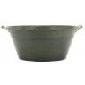 Matt lacquered metal basket