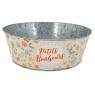 Rounded metal basket 