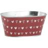 Metal ovale floral containers - Hearts