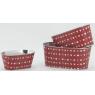 Metal ovale floral containers - Hearts