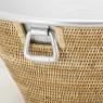 Natural rattan bucket with aluminium liner 